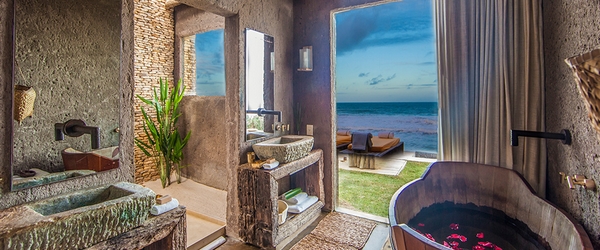 Vista parcial da luxuosa Kenoa Villa, do Keanoa Resort, em Alagoas