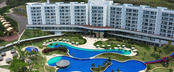 Vista panorâmica do Tayayá Aqua Resort, em Rio Claro, no Paraná