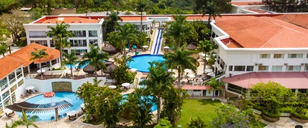Vista aérea do Vale Suíço Resort, em Itapeva, Minas Gerais