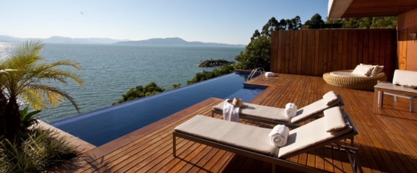 Um dos lindos visuais proporcionados pelo Ponta dos Ganchos Exclusive Resort