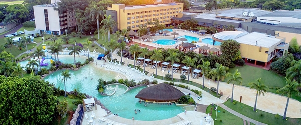 Vista panorâmica do magnífico Mabu Thermas Grand Resort