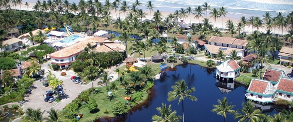 Vista panorâmica do Resort Tororomba, em Ilhéus, na Bahia.