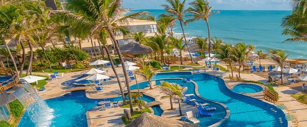 O Ocean Palace Beach Resort & Bungalows, em Natal (RN).