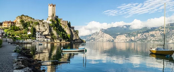 Vista do belíssimo Lago di Garda.
