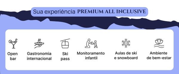 O que está incluído na experiência de neve do Club Med