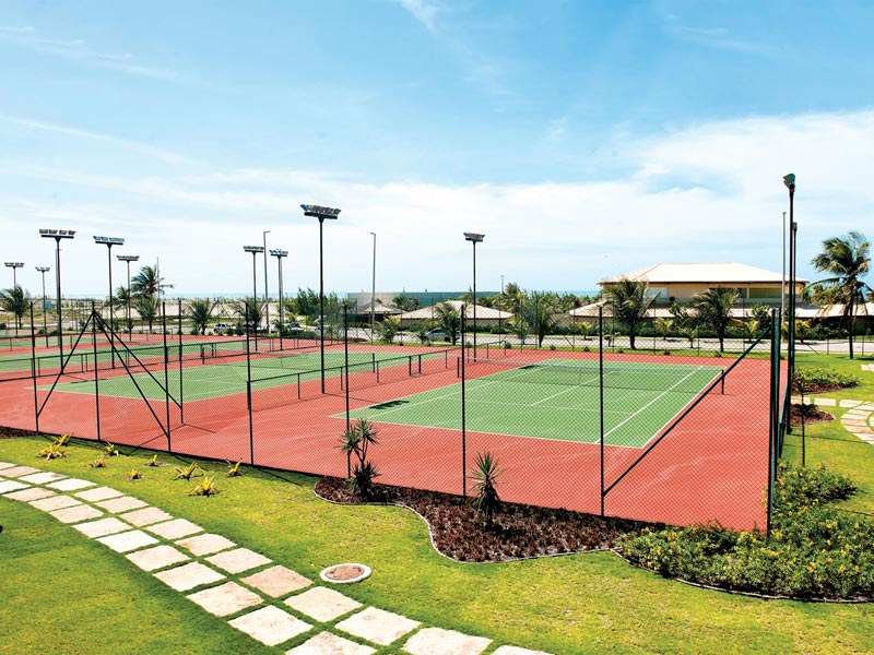 Quadras de Tenis para pratica de esporte