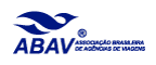 Logotipo da ABAV, representando a Associação Brasileira de Agências de Viagens, relevante para resorts no Brasil.