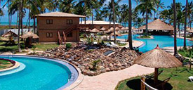 Vista aérea do resort Gran Oca Maragogi, um dos melhores resorts no Brasil localizado em Maragogi, Alagoas