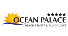 Resort Ocean Palace em Natal com vista para o mar e bangalôs.