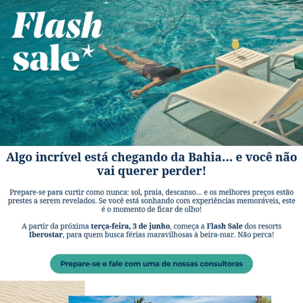 Promoções - Prepare-se Flash Sale Iberostar